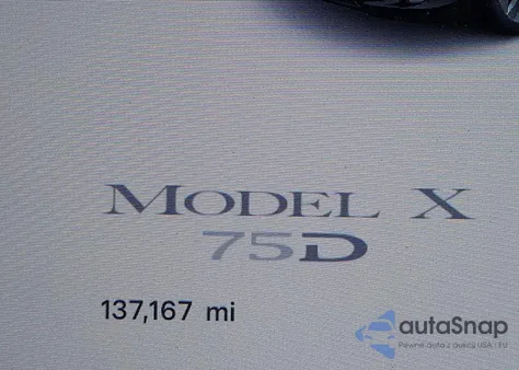 2017 Tesla Model X 100D/75D/90D z USA, uszkodzony, nr VIN 5YJXCBE22HF049421